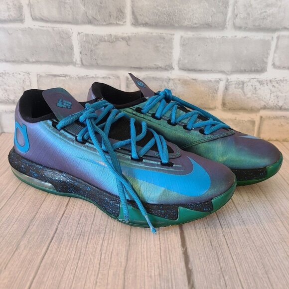 NikeID KD Chroma Blue Green Purple Shoes Mens